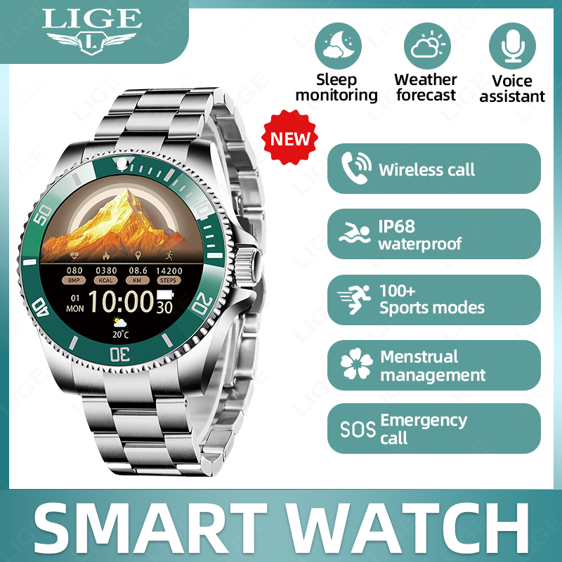 Wrist Wraps Fitness - LIGE 2026 Jam Tangan Pintar Olahraga