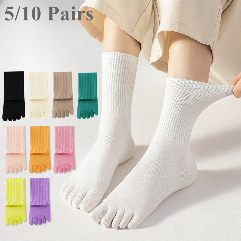 Yoga Toe Separator - Kaus kaki olahraga wanita, 5 atau