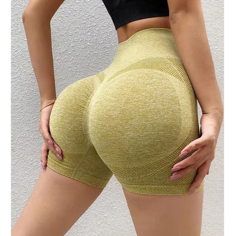 Yoga Fitness Model - Celana Pendek Yoga Wanita Pinggang Tinggi,
