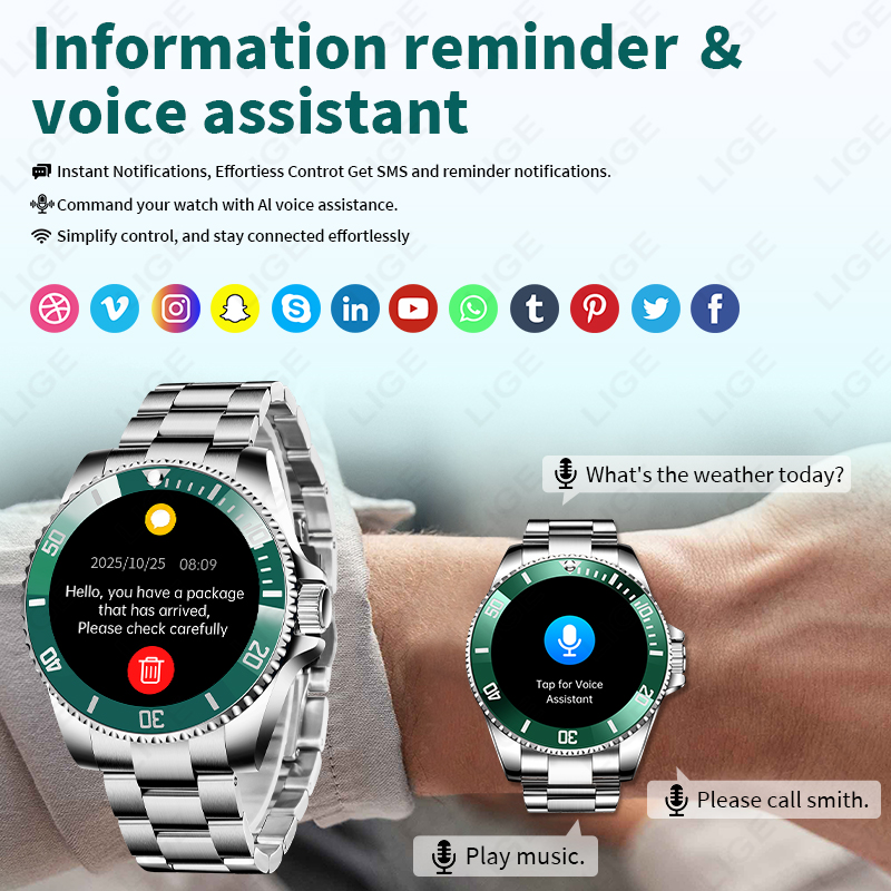 LIGE 2026 Jam Tangan Pintar Ol - Wrist Wraps Fitness ulasan dan harga