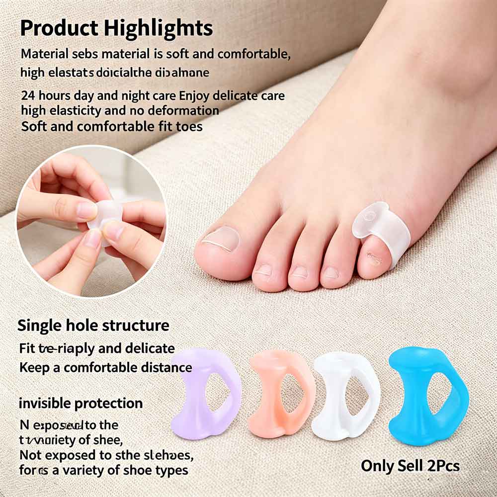 2 buah Korektor Valgus Jari Ka - Yoga Toe Separator ulasan dan harga