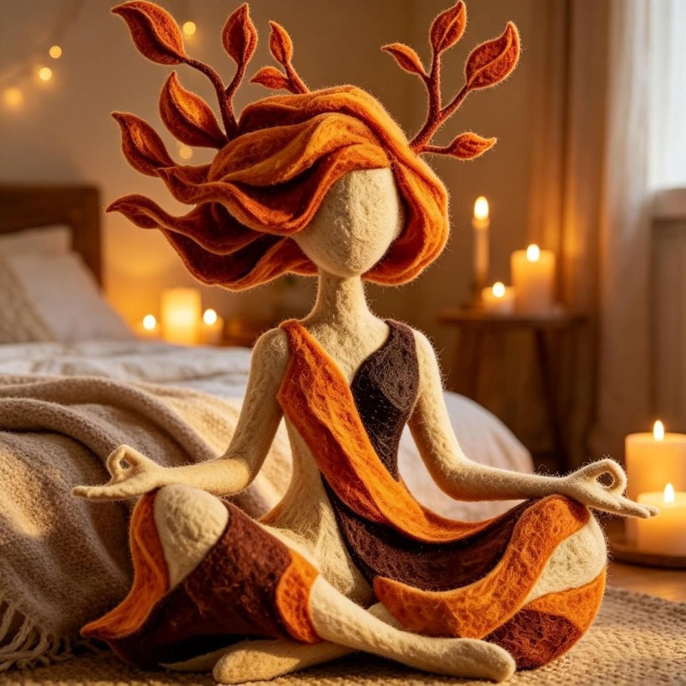Patung Meditasi Resin Kreatif  - Yoga Fitness Model ulasan dan harga
