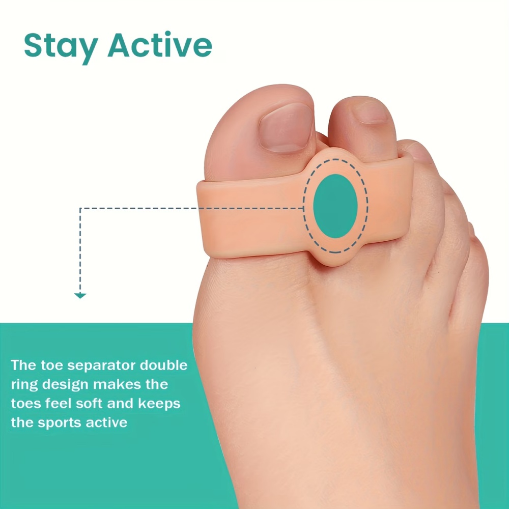 Pemisah Jari Kaki Silikon Lemb - Yoga Toe Separator ulasan dan harga