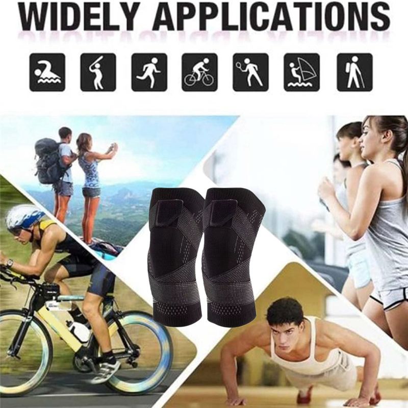POPULAR-2 PCS Pelindung Lutut  - Knee Sleeve Compression ulasan dan harga
