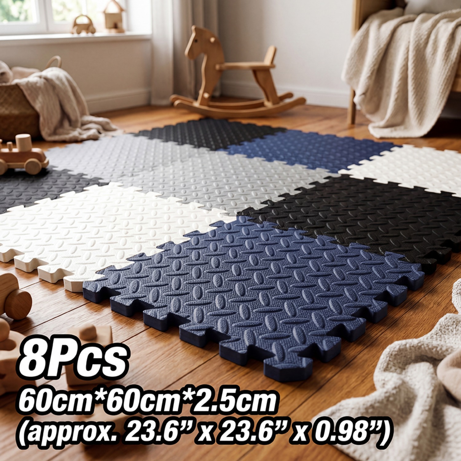 8 Buah Tikar Busa EVA 60X60Cm  - Yoga Fitness Room ulasan dan harga