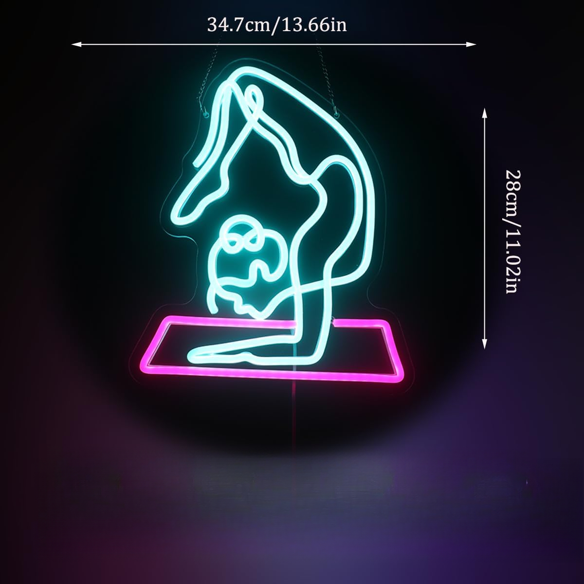Lampu Dinding LED Neon Yoga ya - Yoga Fitness Room ulasan dan harga