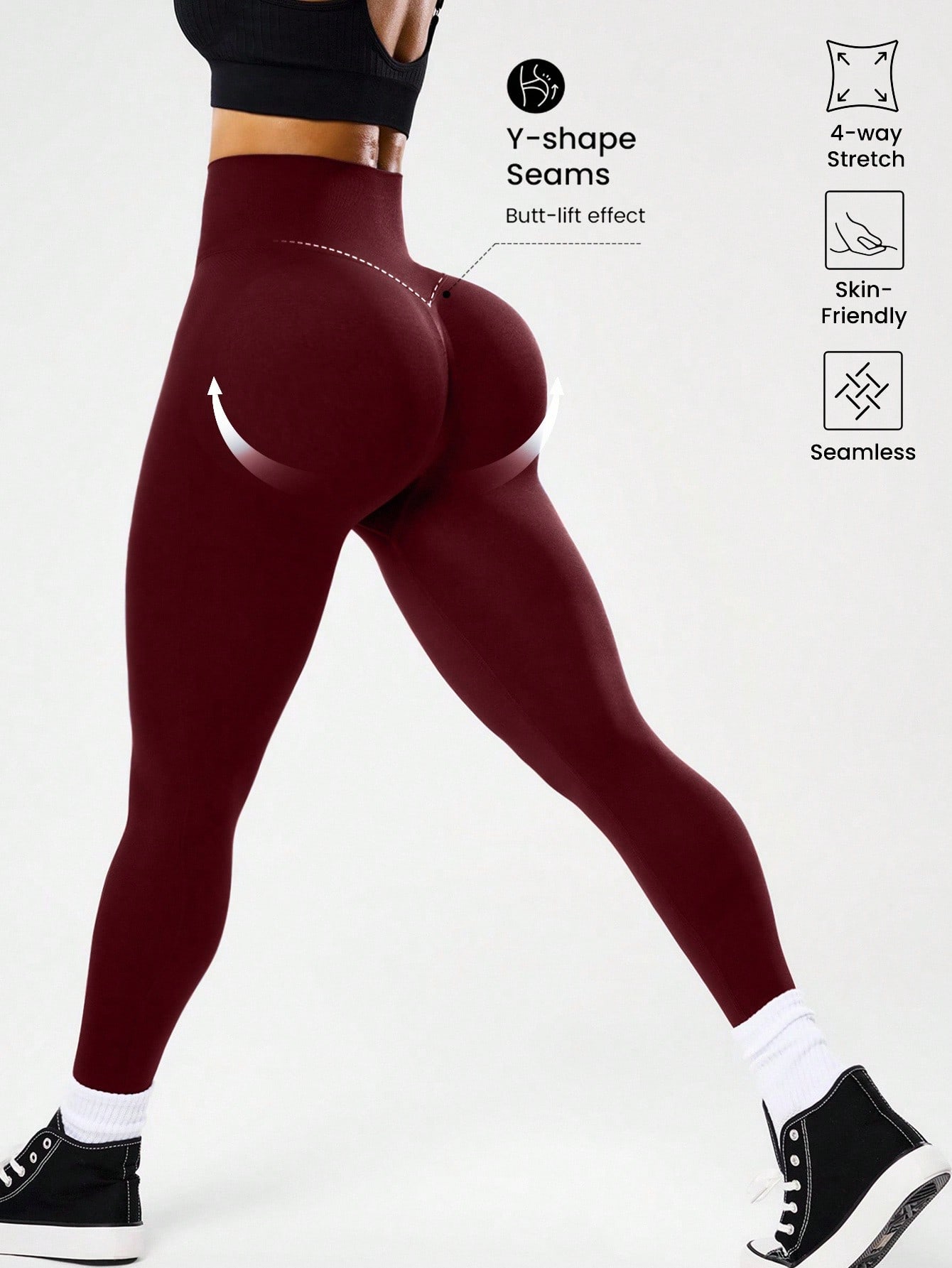 Legging yoga seamless berpingg - Yoga Fitness Pants ulasan dan harga